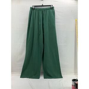 New purpearl green wide leg pants large